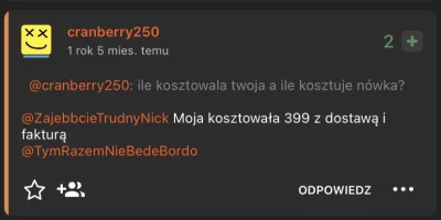 niexus - @cranberry250: Przy obecnych cenach to nawet na niej zarobisz xD