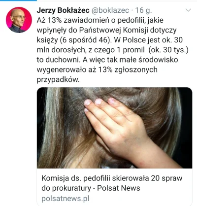 Soojin21 - Księża, pomimo, że stanowią 0,1% populacji Polski, odpowiadają za 13% zgło...