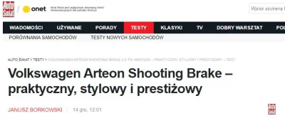 S.....S - Przepłacony passat, ale to autobild, więc czego się spodziewać xDDDDDDDD

...