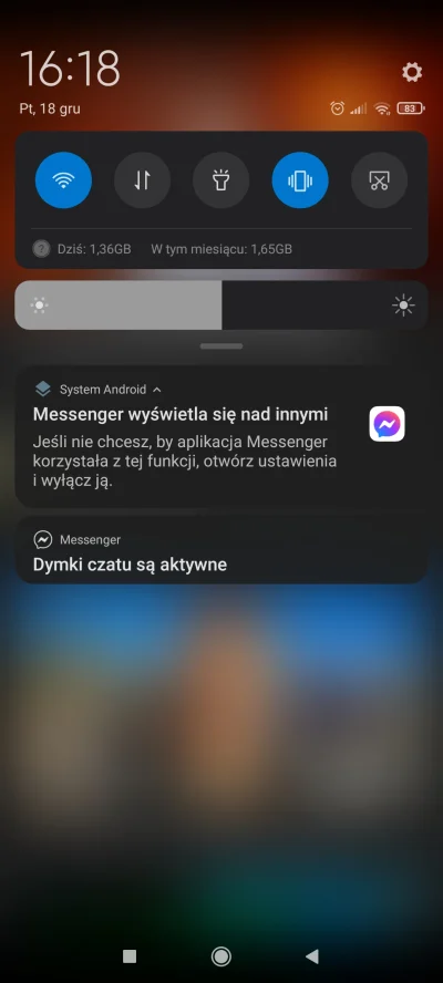 Toporky - Czy to powiadomienie o Messengerze można wyłączyć?
#miui 12 #android 10 #xi...
