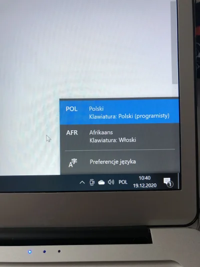 tym3k - Ktoś wie jak to wywalić albo zmienić? Chodzi o te afrikaans. Laptop z Włoch i...