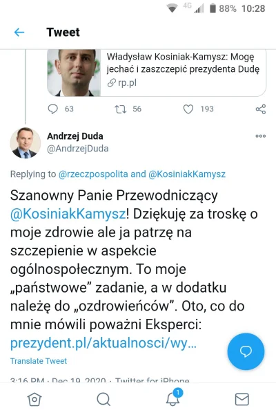 walusiek24 - @kidi1 sprawdź sobie tweetera naszego prezydenta.