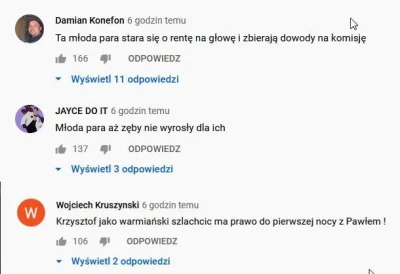 dizel81 - Okuratne komentarze pod filmikiem "Młodej pary ze Zwolenia"
#kononowicz #s...