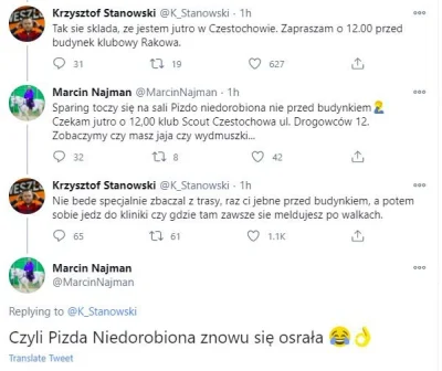 K.....6 - @Tasde: Gdzie tu mu powtórzył, że nie będzie się bić?
Wytrzyj pianę. Spoko...