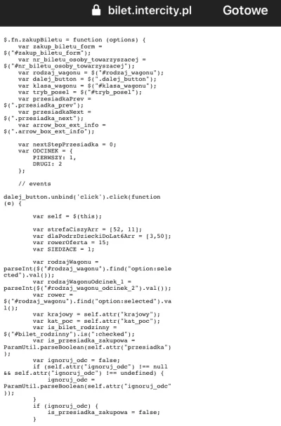 Wurmloch - Polecam stronę PKP Intercity XD Można sobie poczytać trochę kodu ( ͡° ͜ʖ ͡...