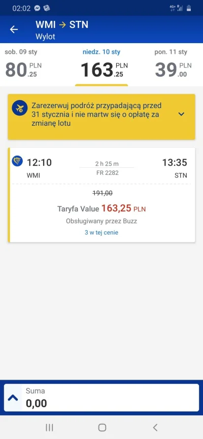 gelerth35 - 10 stycznia Wawa - Londyn, Ryanair, bilety nadal w sprzedaży.