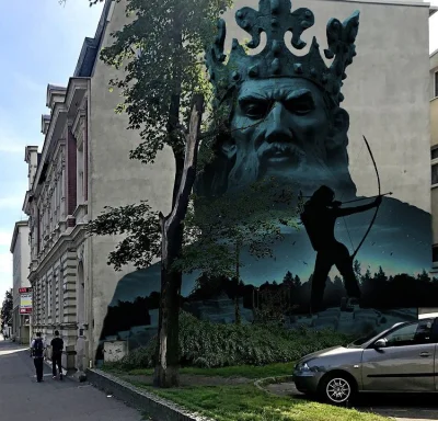 Zielonykubek - Taki mural stoi w Bydgoszczy, podoba sie? #historia