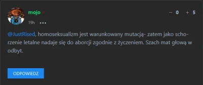 Gari90 - UWAGA!
Homoseksualizm jako "schorzenie letalne".
Z cyklu "Mądrości skrajny...