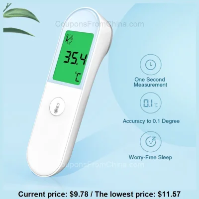n_____S - BOXYM Medical Digital LCD Infrared Thermometer dostępny jest za $9.78 (najn...