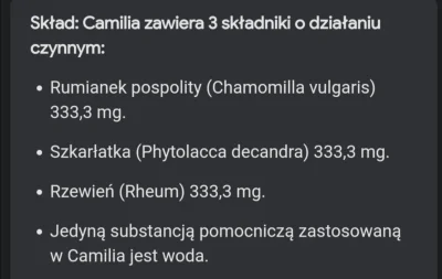 Sefira - @soulbinger Camilla to wyciąg z rumianku i dwóch innych ziół, środek homeopa...