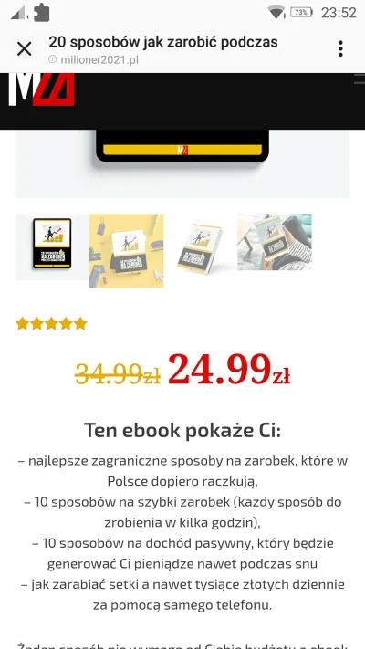 J.....1 - Widzę że taki youtuber Trueman reklamuje swój e-book jak zarabiać w necie. ...