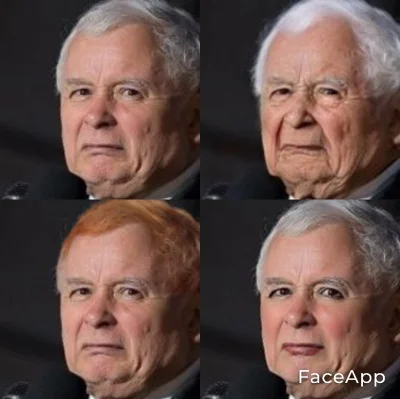 p.....7 - Normalny, starość, rudy i w makijażu.(⌐ ͡■ ͜ʖ ͡■)
#faceapp #kaczynski #heh...