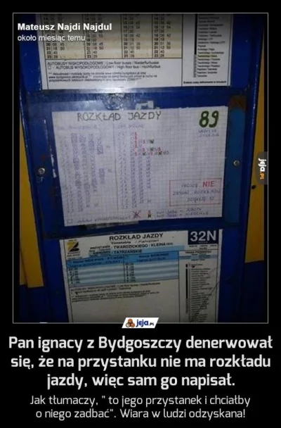 Zielonykubek - Plusik dla Pana Ignacego dzięki takim ludziom i ich zaangażowaniu Bydg...