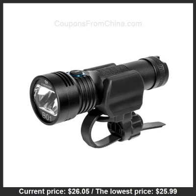 n_____S - Lumintop B01 Bike Flashlight dostępny jest za $26.05 (najniższa: $25.99)
L...