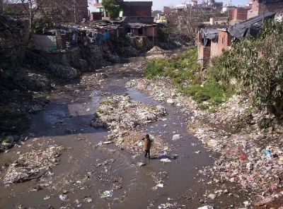 Jasper666 - @pixxel: Przeciętna rzeka w Indiach