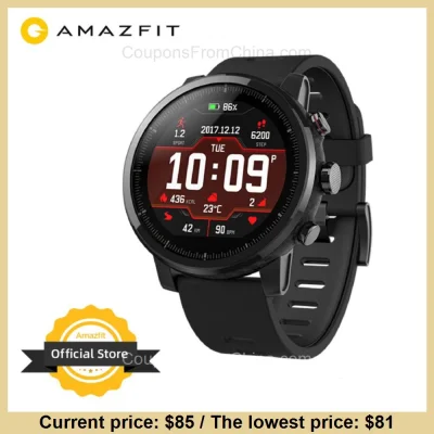 n_____S - Amazfit Stratos 2 Smart Watch [EU] dostępny jest za $85.00 (najniższa: $81....