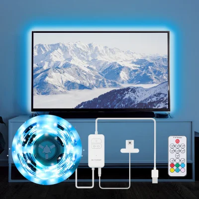 polu7 - BlitzWolf BW-LT32 2m USB RGB TV Strip Light Kit w cenie 22.99$ (84.87 zł) | N...