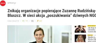 vx77 - Znikają organizacje popierające Zuzannę Rudzińską-Bluszcz.

https://www.wpro...