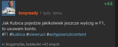 t.....y - @WojtaS_f1: dobrze wykorzystaj przyszły rok ( ͡° ͜ʖ ͡°)