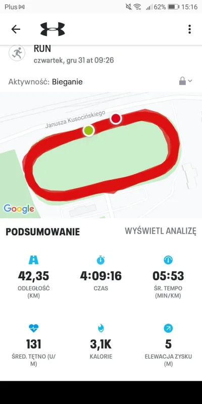 k888 - Muszę się pochwalić :) :) mój pierwszy maraton na zakończenie roku :) #biegani...