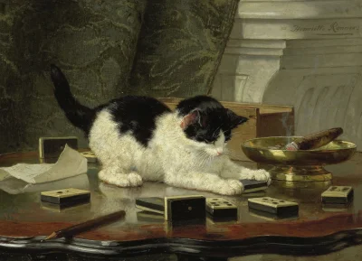UrbanNaszPan - Kitten's Game (1878)
Henrietta Ronner

#art #sztuka #malarstwo #obr...