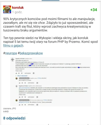 defkor - Byku ty chyba serio nie masz mozgu albo jakis bot pisze za ciebie te zenujac...