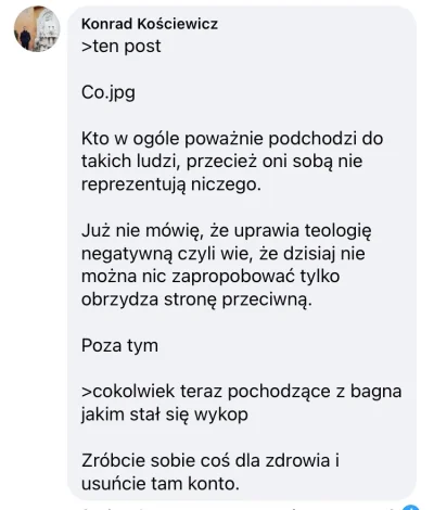 J.....D - Ej @koroluk na messengerze Ci wysłałem cała paczkę XD 

To z grupy Debatawk...