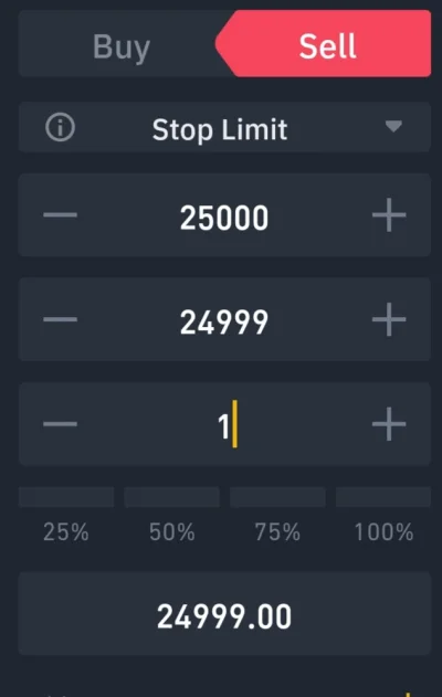 Bitboysave - @2xpapanalepiku: Używasz wtedy opcji stop limit do przykładu :