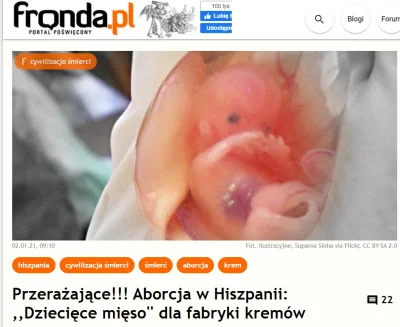 saakaszi - Były już szczepionki z abortowanych płodów, teraz kremy.
 Widzieliśmy jak ...