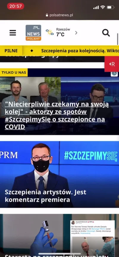 iammieron - #!$%@? beka z tych szczepień. Na Polsat news 7 pierwszych artykułów o tym...