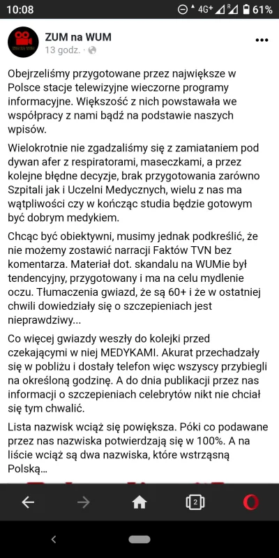 m.....a - Studenci WUM ws. szczepień: Materiał TVN był tendencyjny. "Na liście wciąż ...