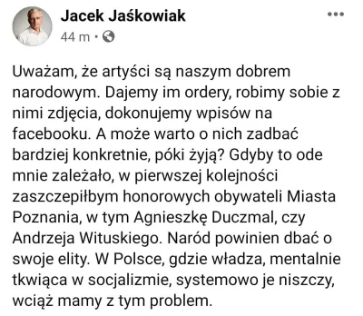 Soojin21 - Artystyczne elity są dla liberałów tym, kim księża są dla prawicy. Grupa, ...