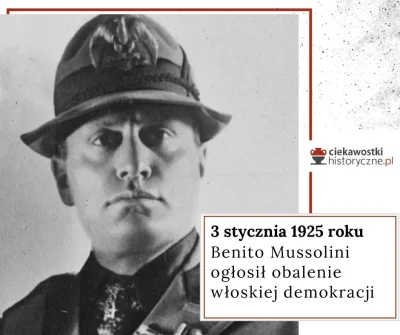 CiekawostkiHistoryczne - @CiekawostkiHistoryczne: 
Benito Mussolini wygłosił we włos...