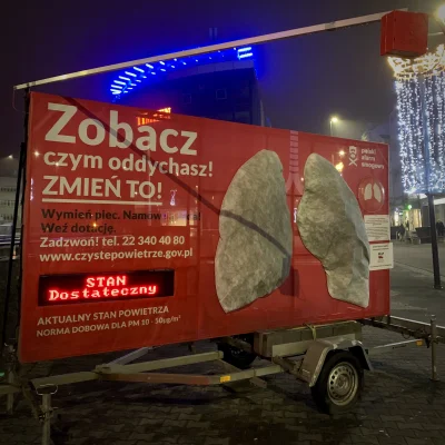 pazurcezara - Tak wyglądają mobilne płuca w Sosnowcu po kilku dniach od instalacji.
...