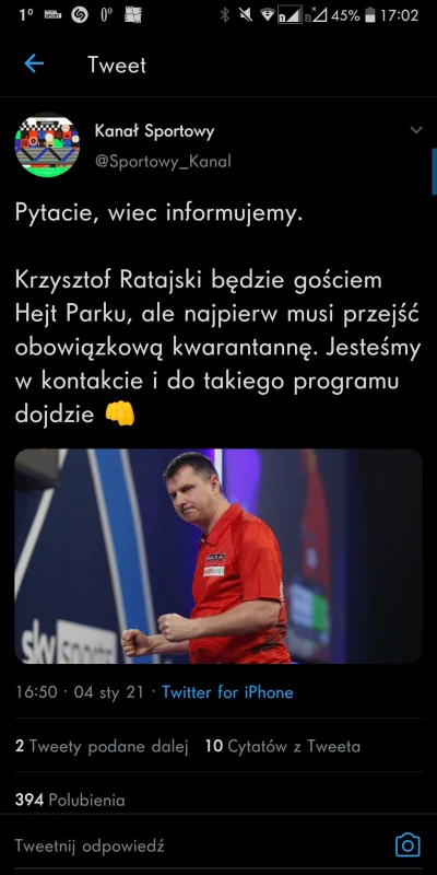 plackojad - Bądźcie czujni! ( ͡° ͜ʖ ͡°)
#dart #darts #kanalsportowy