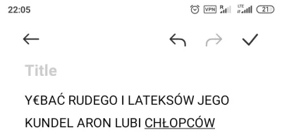 Kabee - @ZielonyKciuk: rudy to mi może końcówkę od wentyla w aucie wylizać. Sram na t...