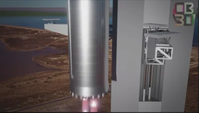 ahura_mazda - Bardzo ciekawa animacja prezentująca nowy sposób lądowania boostera Sup...
