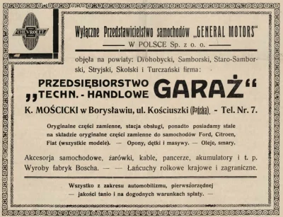 francuskie - Ogłoszenie firmy motoryzacyjnej z 1930 r.
Wszystko z zakresu automobili...