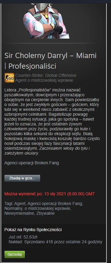 ZielonaPomaranczka- - Jak myslicie sprzedawać teraz czy zostawić?
#csgo