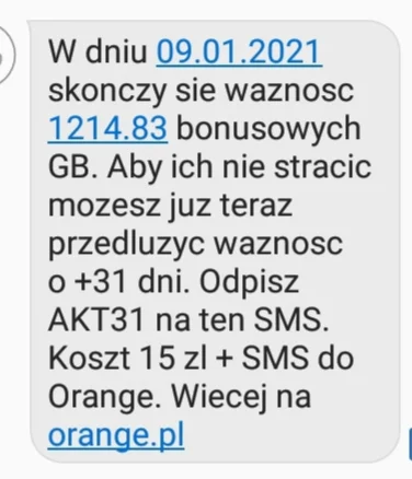 Pepe_Roni - Jest jakis myk by przedłużyć bonusowy pakiet internetu w orange free poza...