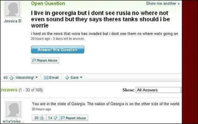mucher - @Davidozz: To jeszcze przypomnę, jak to Rosjanie najechali Georgię ;)