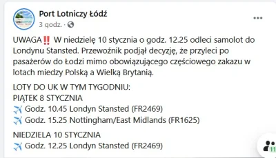oCzNiK - @rzabkatoja: Info z profilu lotniska w Łodzi: