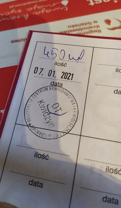 NDH77 - 171 030 - 450 = 170 580

Data donacji - 07.01.2021
Donacja - krew pełna
G...