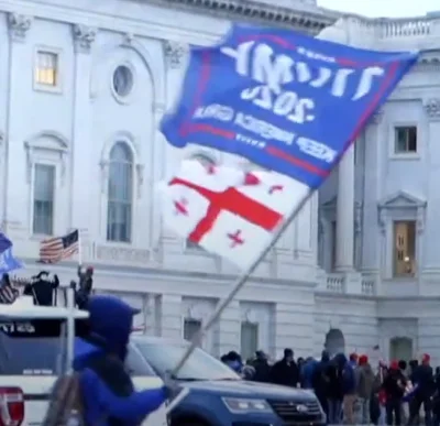 buntpl - Koleś pewnie chciał kupić flagę Georgii i kupił przez internet "georgia flag...