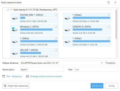 lewkanapowy - "panie, cotomożebyć" 
Robię sobie kopię dysku programem EaseUs To Do B...