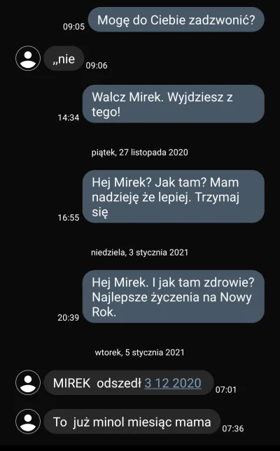 milenka88 - @farara: Ten film jest sprzed ponad roku. Niestety jednak Mirek zmarł. Po...