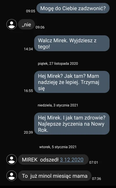 milenka88 - Niestety Mirek Tworko zmarł. Pod koniec listopada trafil do szpitala w Sł...