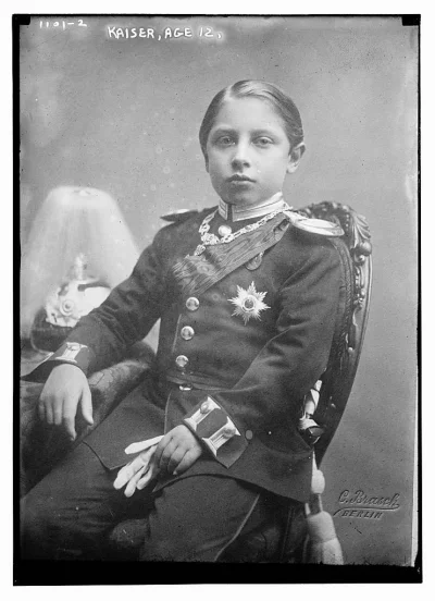 myrmekochoria - 12 letni przyszły cesarz Wilhelm II, 1871. Naprawdę paskudny i obrzyd...