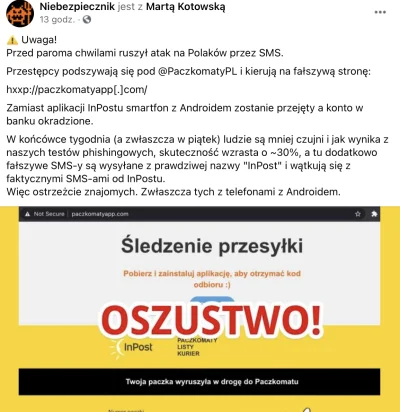 oszty - Murki uważajcie na fałszywe Inposty ;_; dostajesz wiadomość identyczną jak pr...