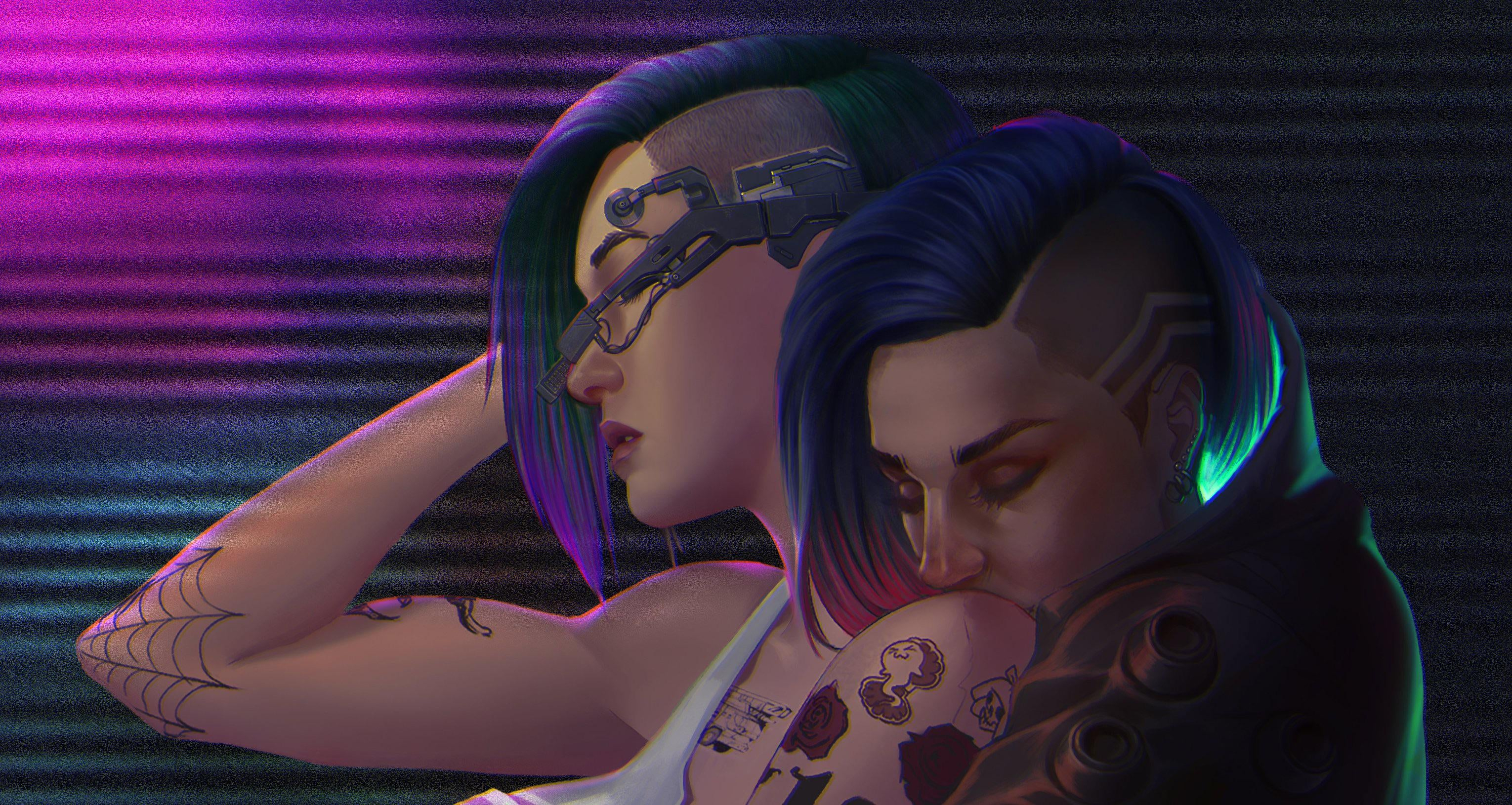 Judy and v Cyberpunk 2077
